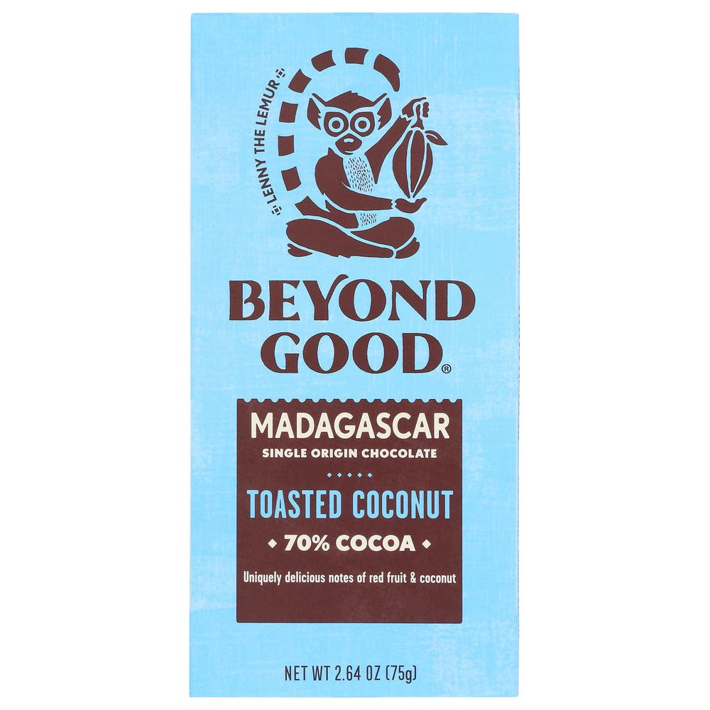 MADECASSE: Madagascar 70% Dark Chocolate Toasted Coconut, 2.64 oz - #tag1# - #tag2#