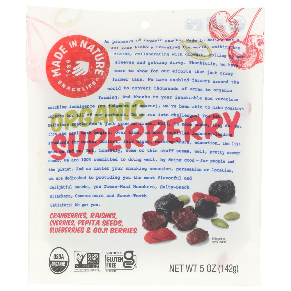 MADE IN NATURE: Superberry Fruit Fusion Dried Fruit, 5 oz - #tag1# - #tag2#