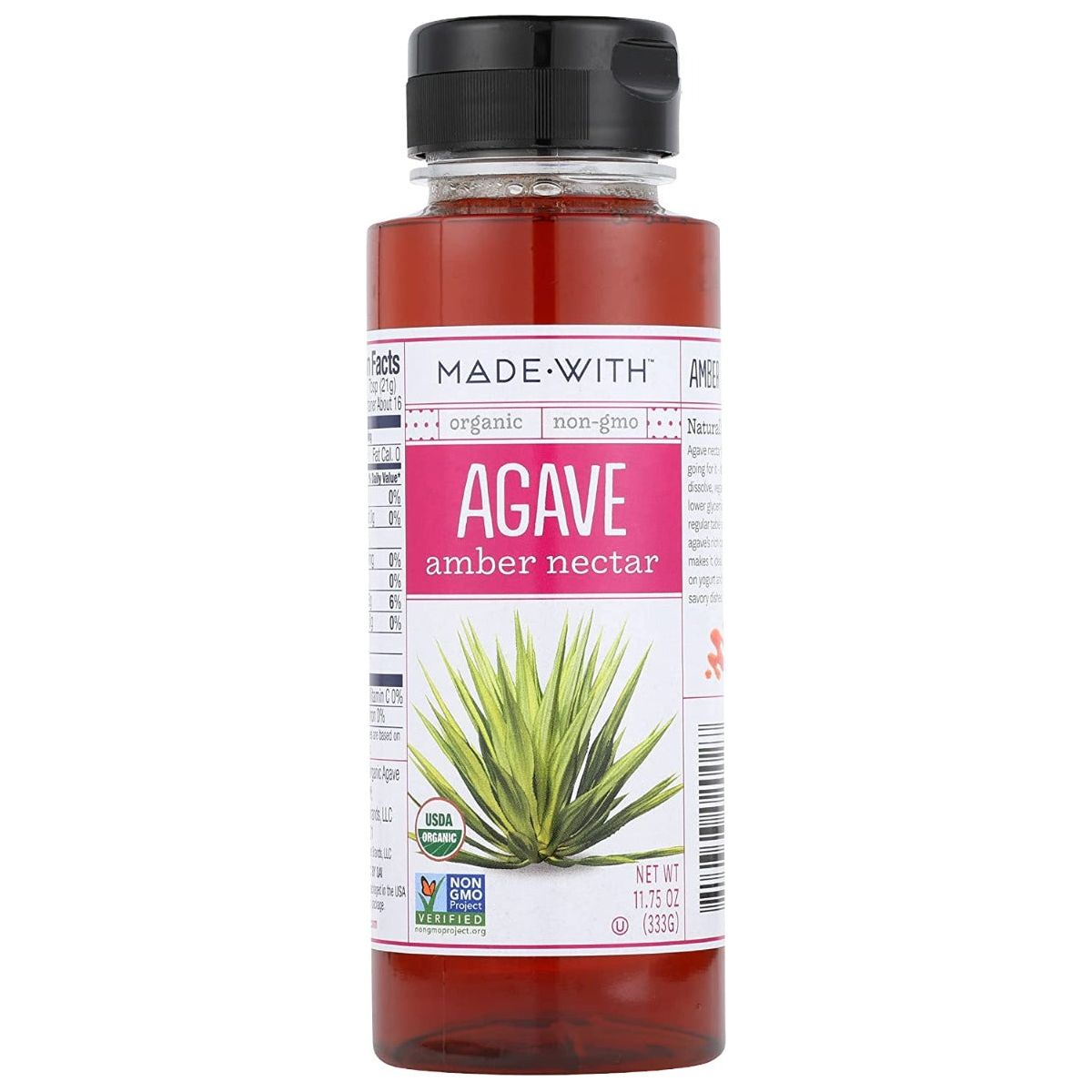 MADE WITH: Organic Agave Amber Nectar, 11.75 oz - #tag1# - #tag2#
