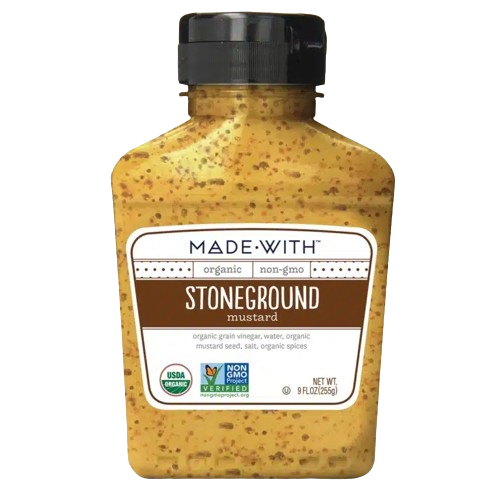 MADE WITH: Organic Stoneground Mustard, 9 oz - Sunshine Co Op. - #tag1# - #tag2# - #tag3# - #tag4#