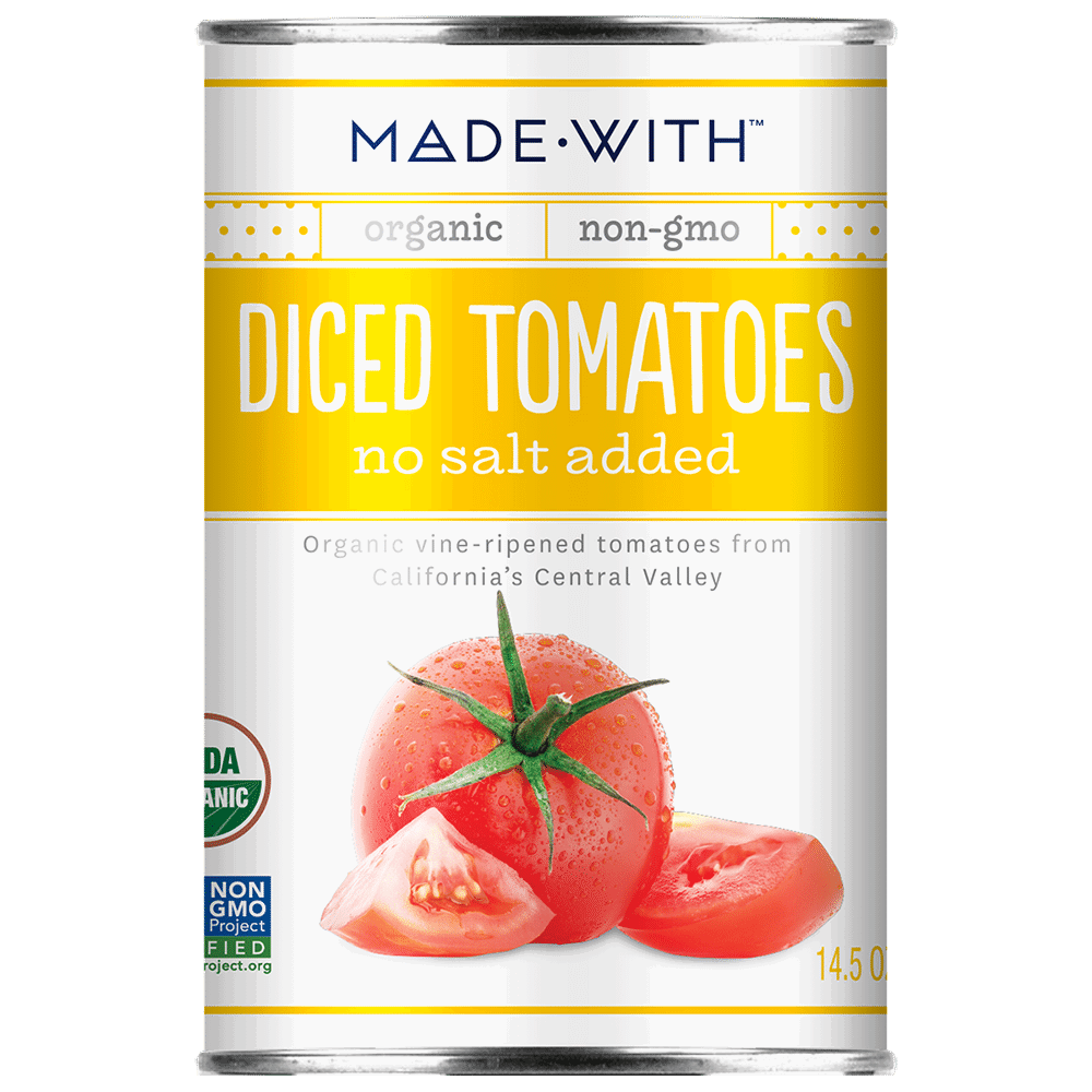 MADE WITH: Tomato Diced No Salt Organic, 14.5 oz - #tag1# - #tag2#