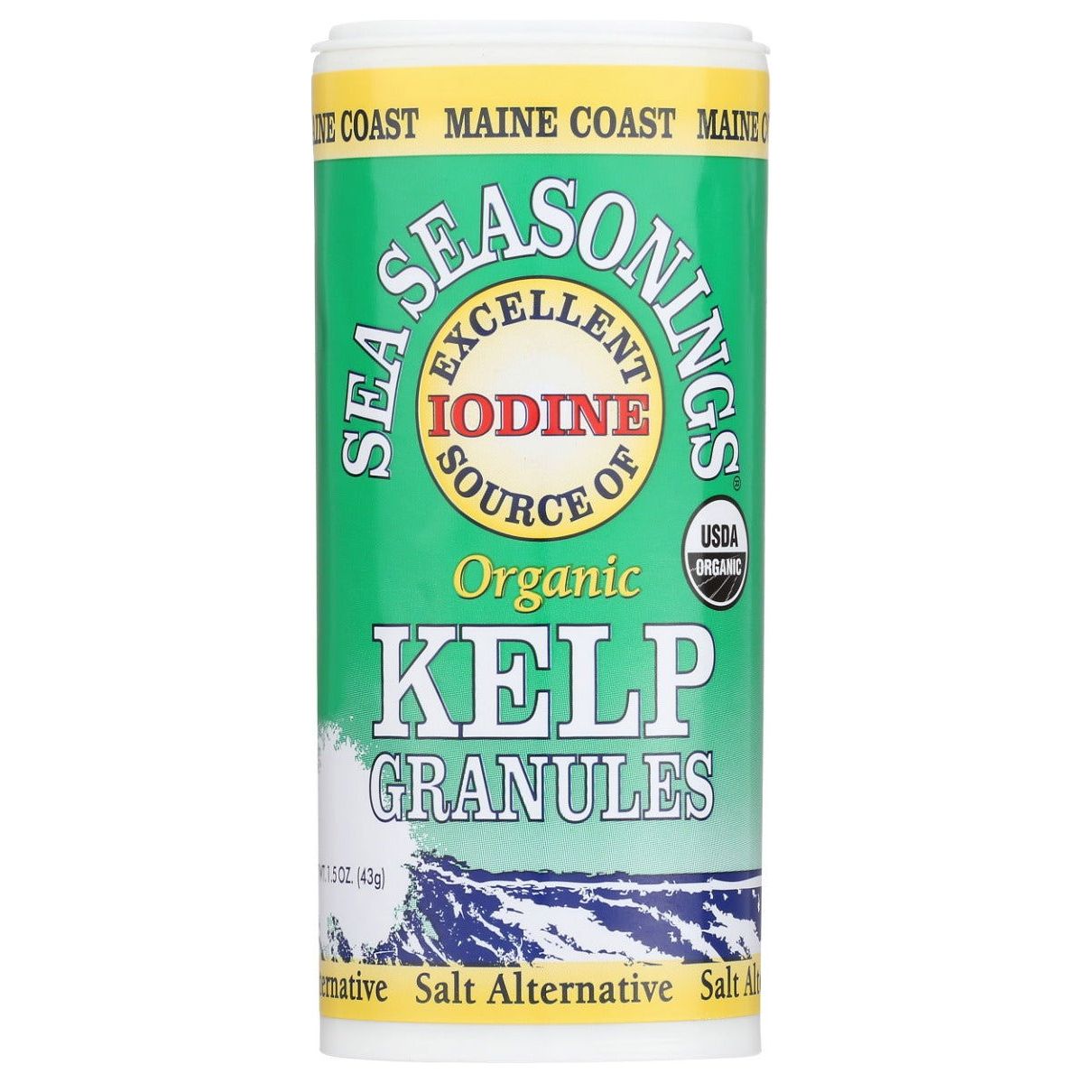 MAINE COAST: Organic Kelp Granules Blend Shaker, 1.5 oz - Sunshine Co Op. - #tag1# - #tag2# - #tag3# - #tag4#