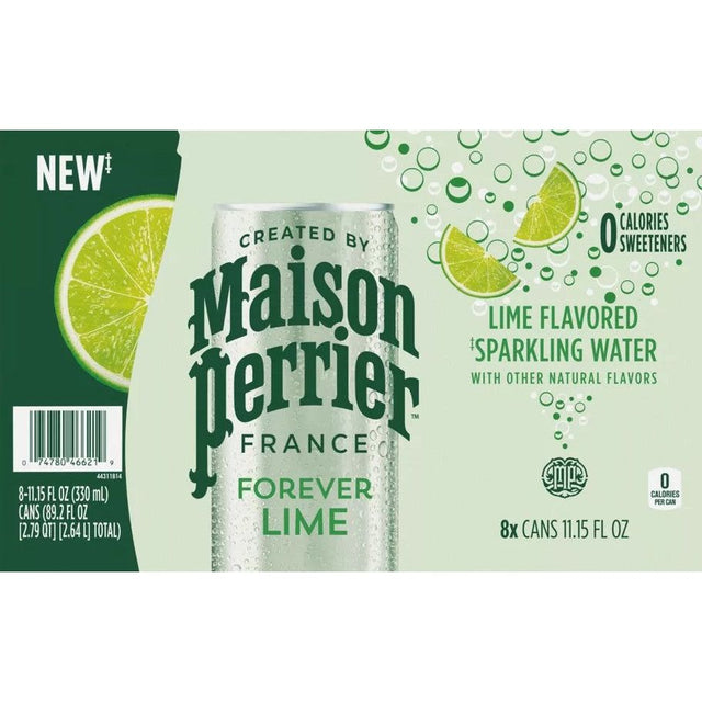 MAISON PERRIER: Forever Lime Sparkling Water 8pk, 89.2 fo - #tag1# - #tag2#