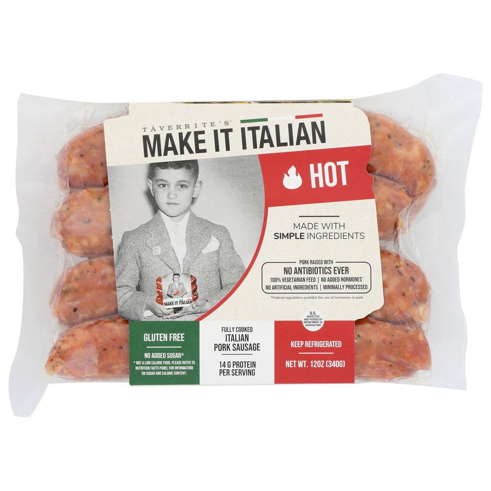 MAKE IT ITALIAN: Hot Italian Pork Sausage, 12 oz - #tag1# - #tag2#