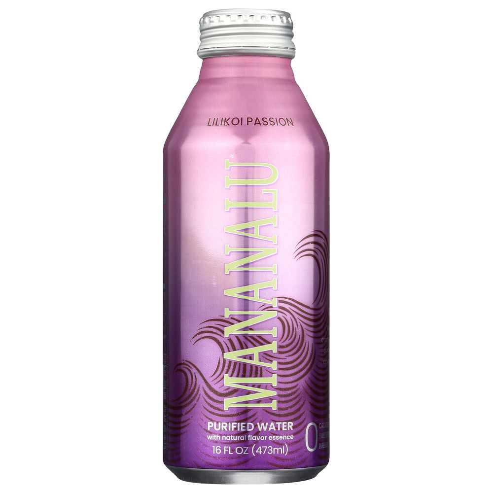MANANALU: Lilikoi Passion Purified Water, 16 fo - #tag1# - #tag2#