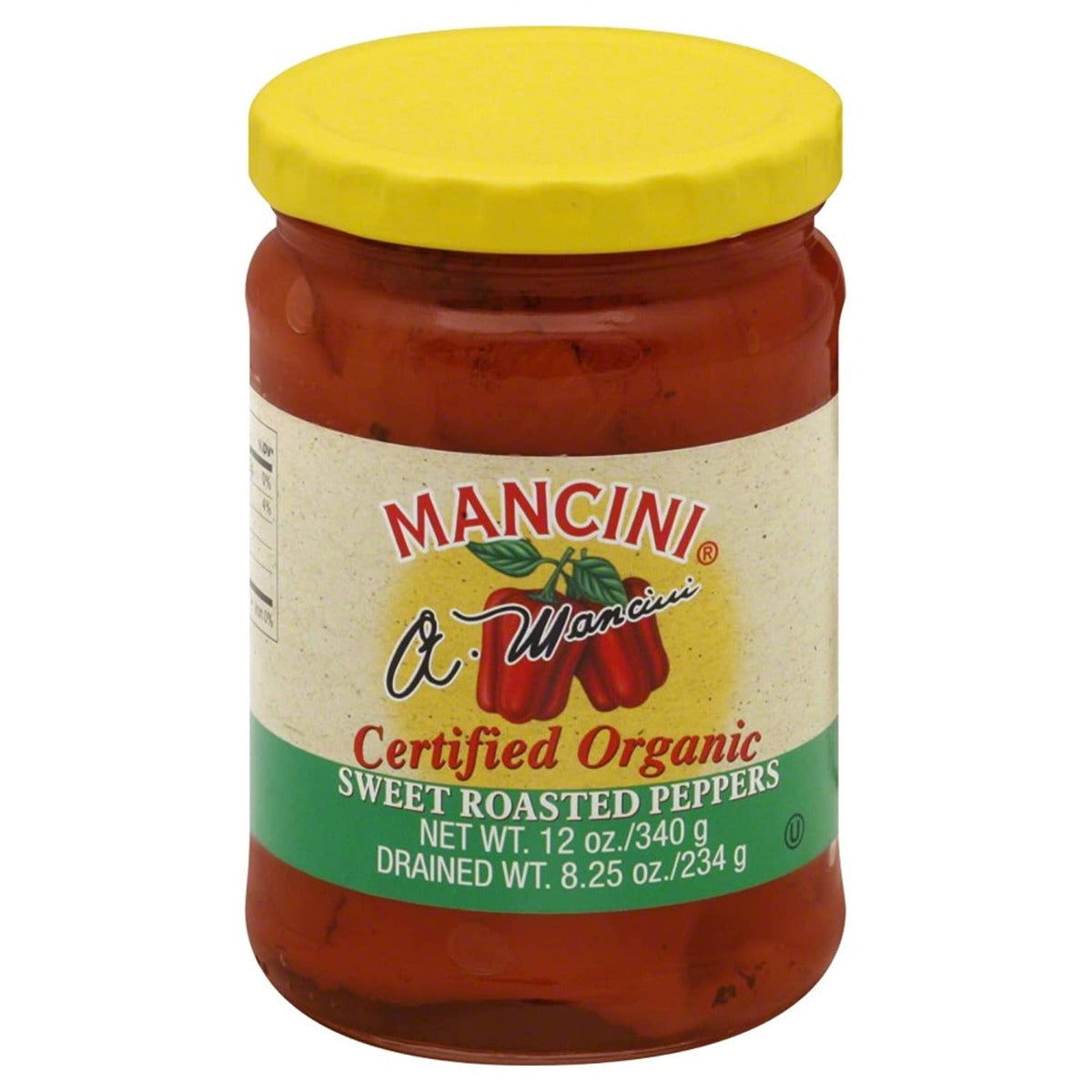 MANCINI: Certified Organic Sweet Roasted Peppers, 12 oz - #tag1# - #tag2#