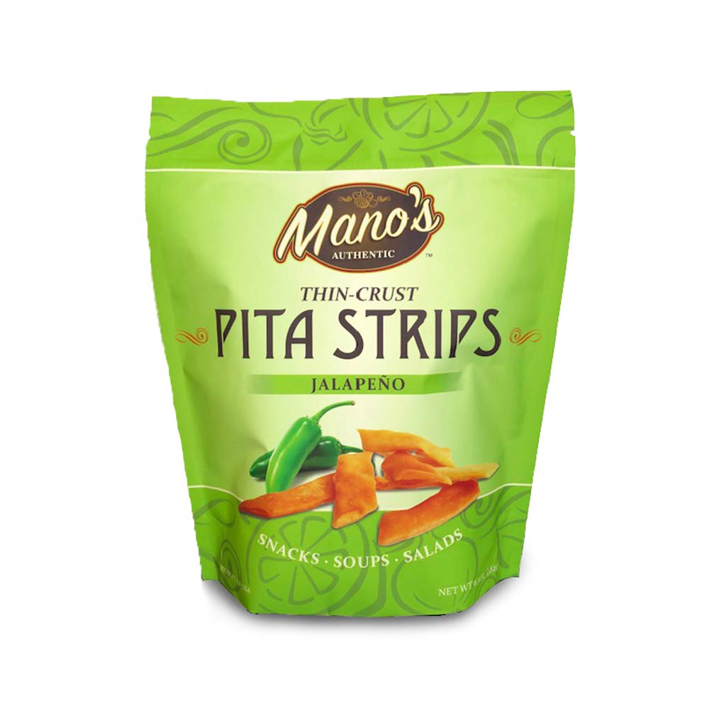 MANO'S AUTHENTIC: Pita Strips Jalapeno, 6.5 oz - #tag1# - #tag2#