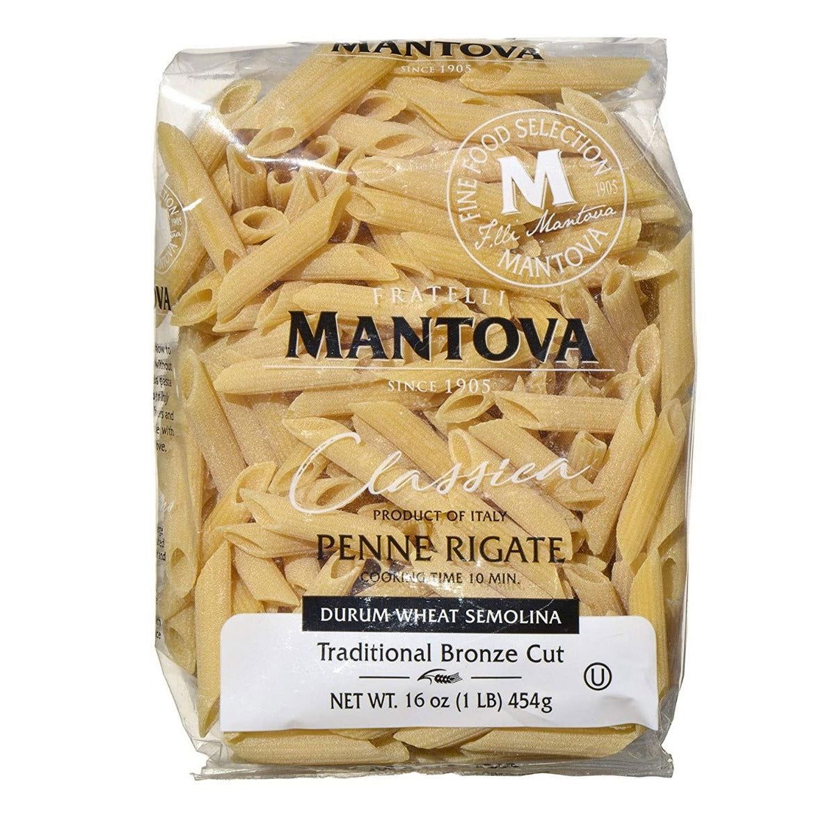 MANTOVA: Pasta Penne Rigate Bronze, 16 oz - #tag1# - #tag2#