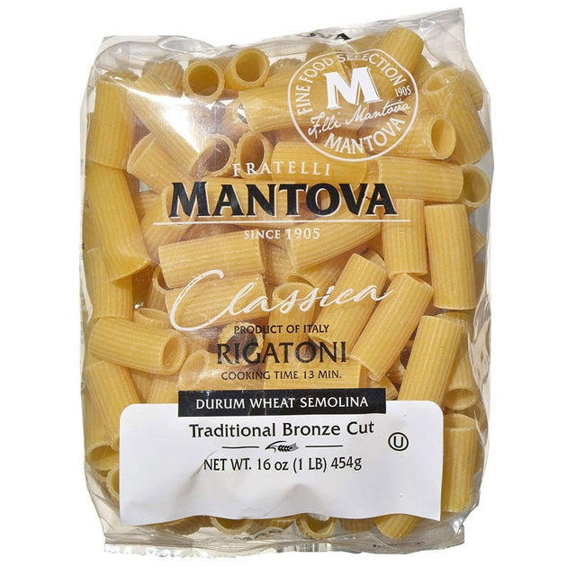 MANTOVA: Pasta Rigatoni Bronze, 16 oz - #tag1# - #tag2#