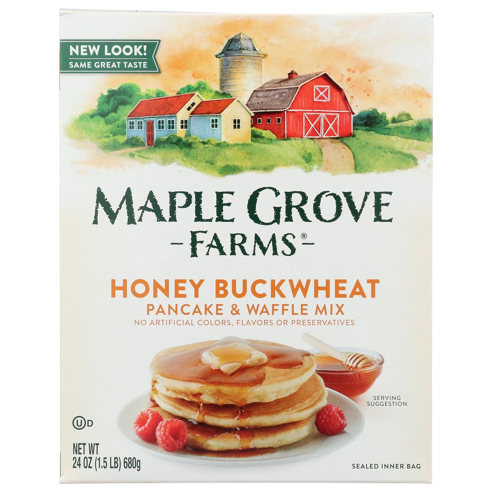 MAPLE GROVE: Mix Pancake Buckwheat Honey, 24 oz - #tag1# - #tag2#
