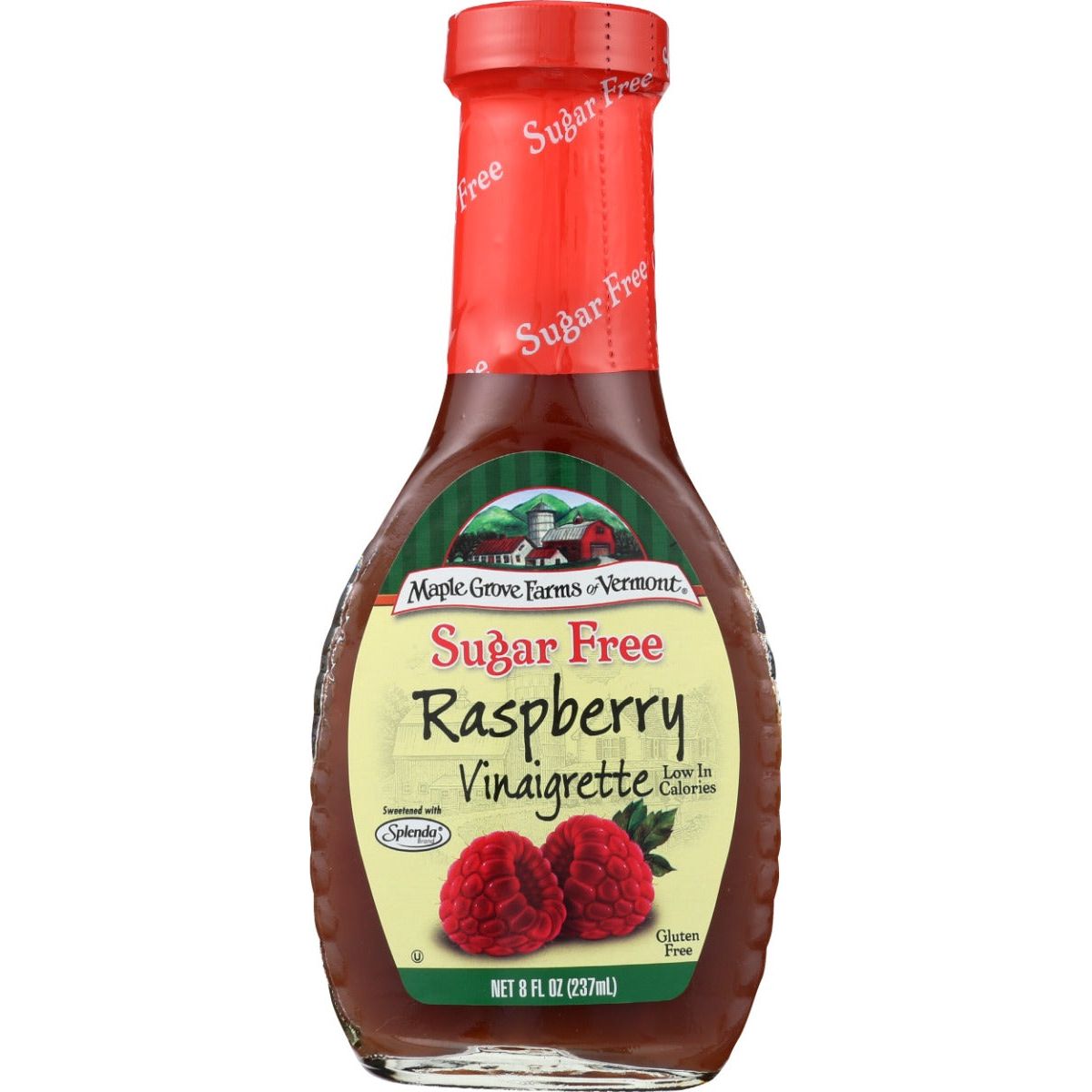 MAPLE GROVE: Sugar Free Raspberry Vinaigrette, 8 oz - #tag1# - #tag2#