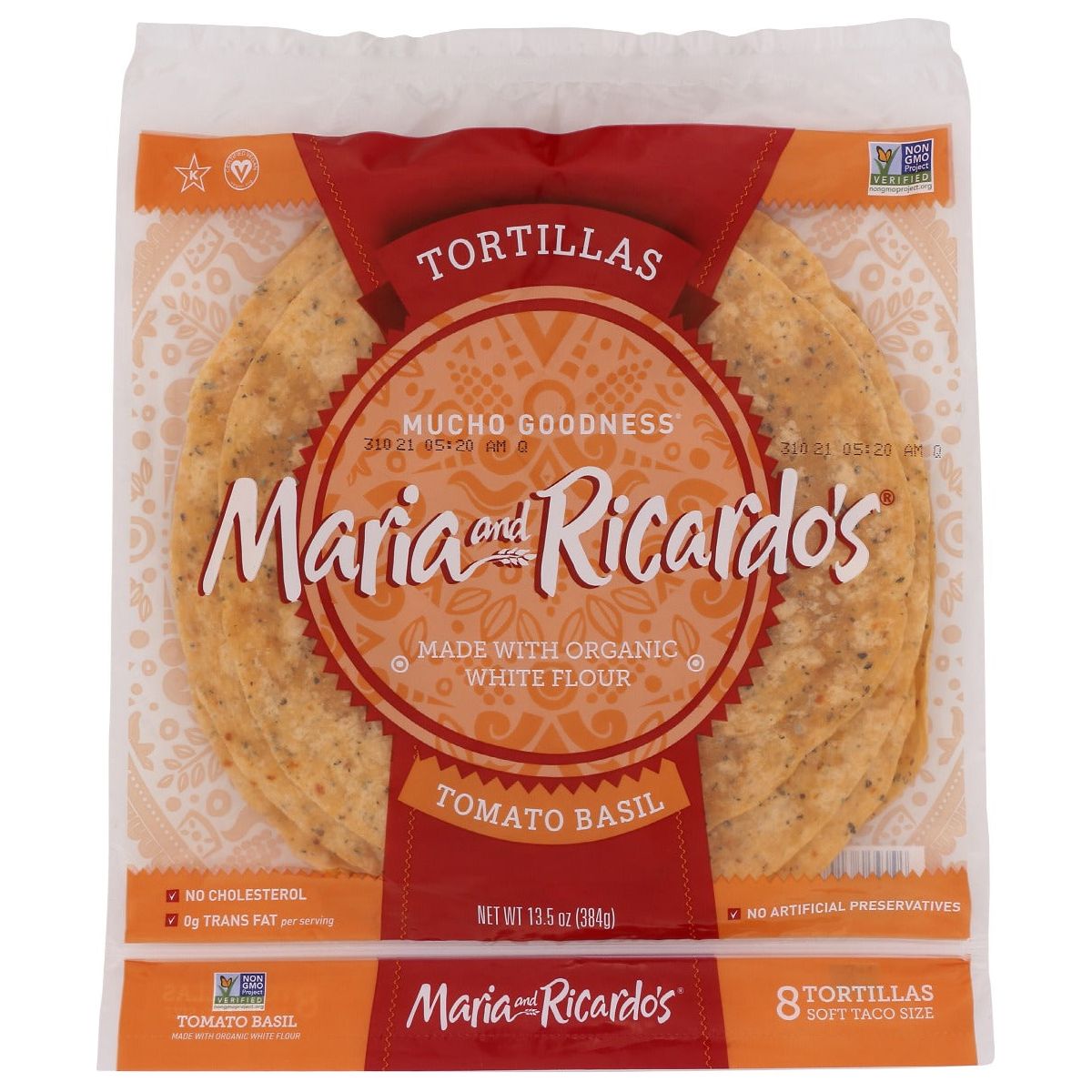 MARIA & RICARDOS: Tomato Basil Tortillas, 13.5 oz - #tag1# - #tag2#