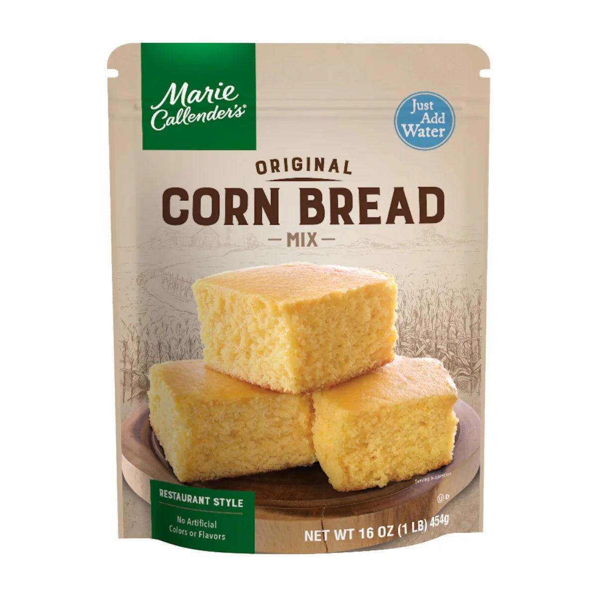 MARIE CALLENDAR: Original Corn Bread Mix, 16 oz - Sunshine Co Op. - #tag1# - #tag2# - #tag3# - #tag4#