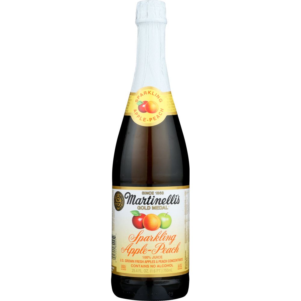MARTINELLI: Sparkling Apple-Peach Juice, 25.4 oz - #tag1# - #tag2#