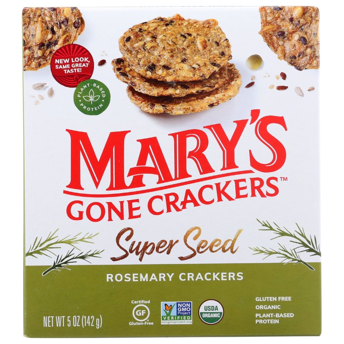 MARYS GONE CRACKERS: Super Seed Rosemary Crackers, 5 oz - #tag1# - #tag2#