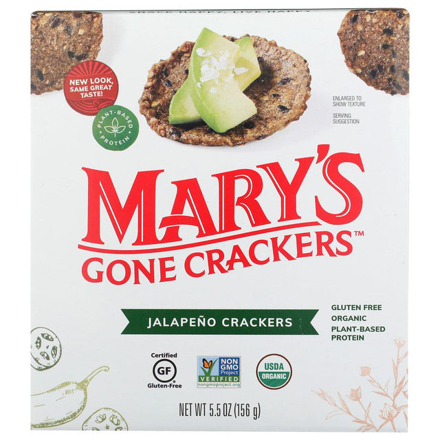 MARY'S GONE CRACKERS: Organic Gluten Free Hot n' Spicy Jalapeno Crackers, 5.5 oz - #tag1# - #tag2#