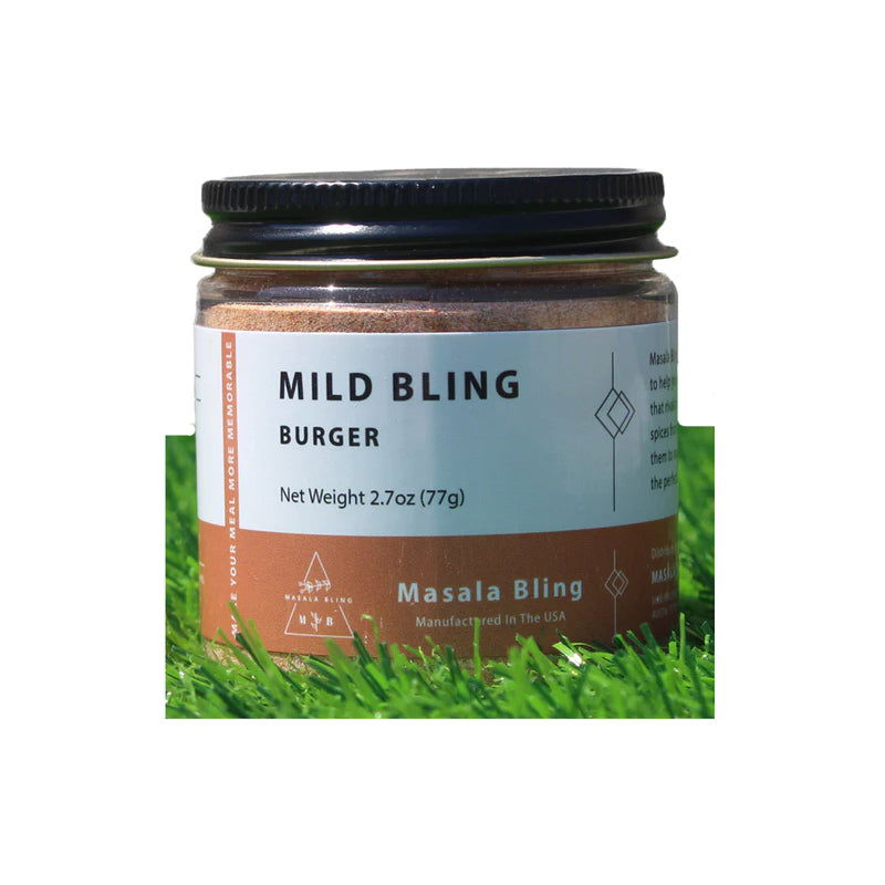 MASALA BLING: Mild Bling Burger Seasoning, 2.7 oz - #tag1# - #tag2#