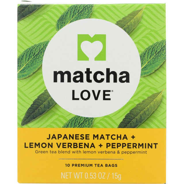 MATCHA LOVE: Japanese Matcha Plus Lemon Verbena Plus Peppermint, 0.53 oz - #tag1# - #tag2#
