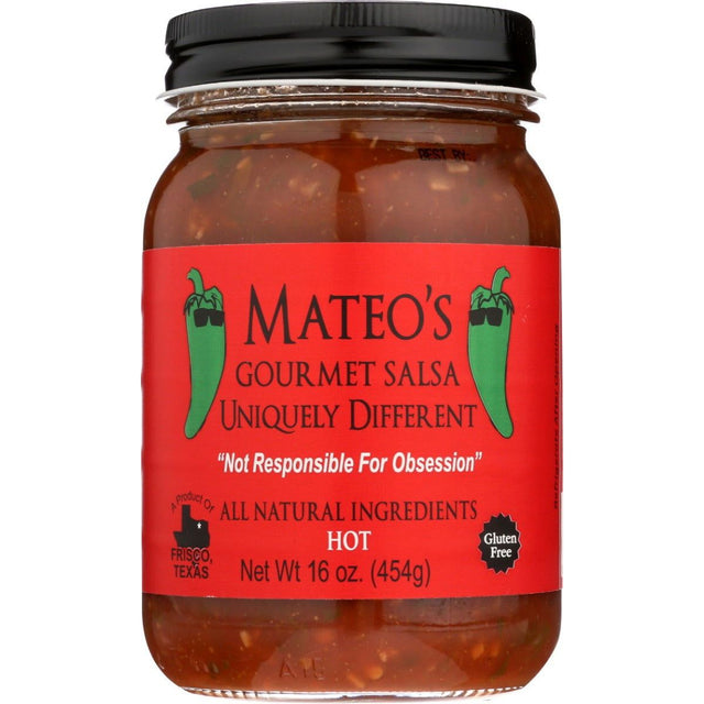 MATEO'S: Gourmet Hot Salsa, 16 Oz - Sunshine Co Op. - #tag1# - #tag2# - #tag3# - #tag4#