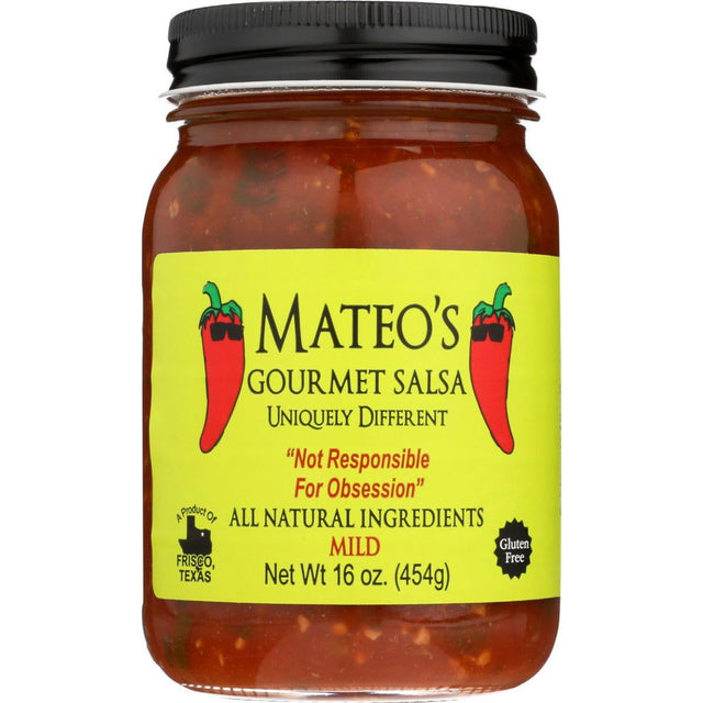MATEO'S: Gourmet Mild Salsa, 16 Oz - Sunshine Co Op. - #tag1# - #tag2# - #tag3# - #tag4#