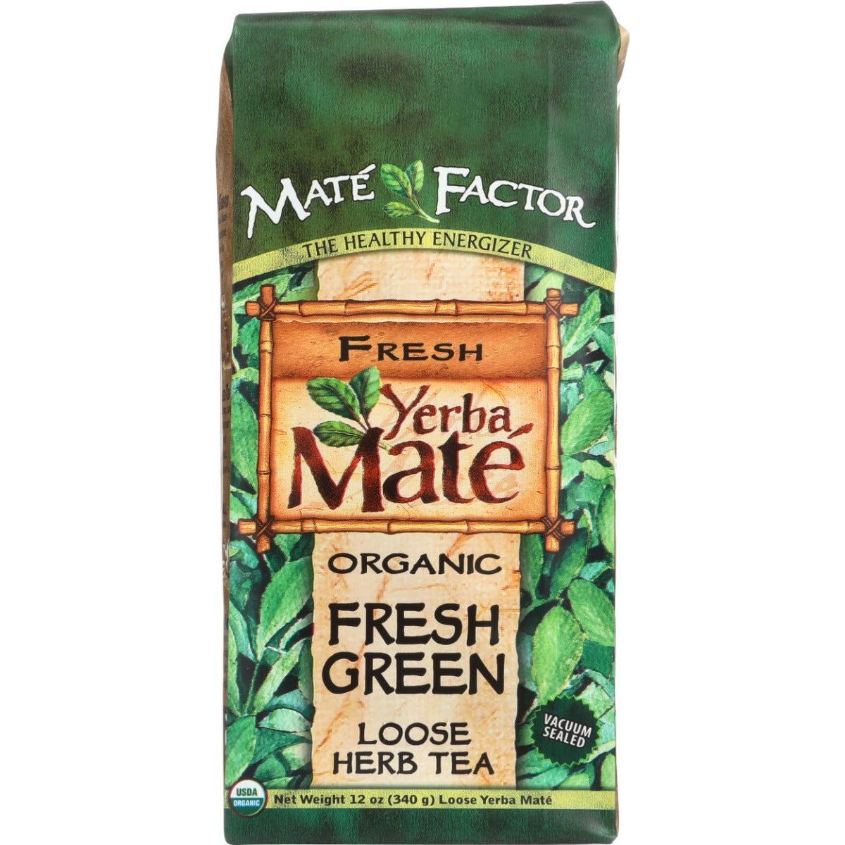 MATE FACTOR: Fresh Green Yerba Mate Organic Loose Tea, 12 oz - Sunshine Co Op. - #tag1# - #tag2# - #tag3# - #tag4#