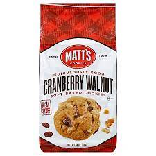MATTS COOKIES: Cookies Cranberry Walnut, 14 oz - #tag1# - #tag2#