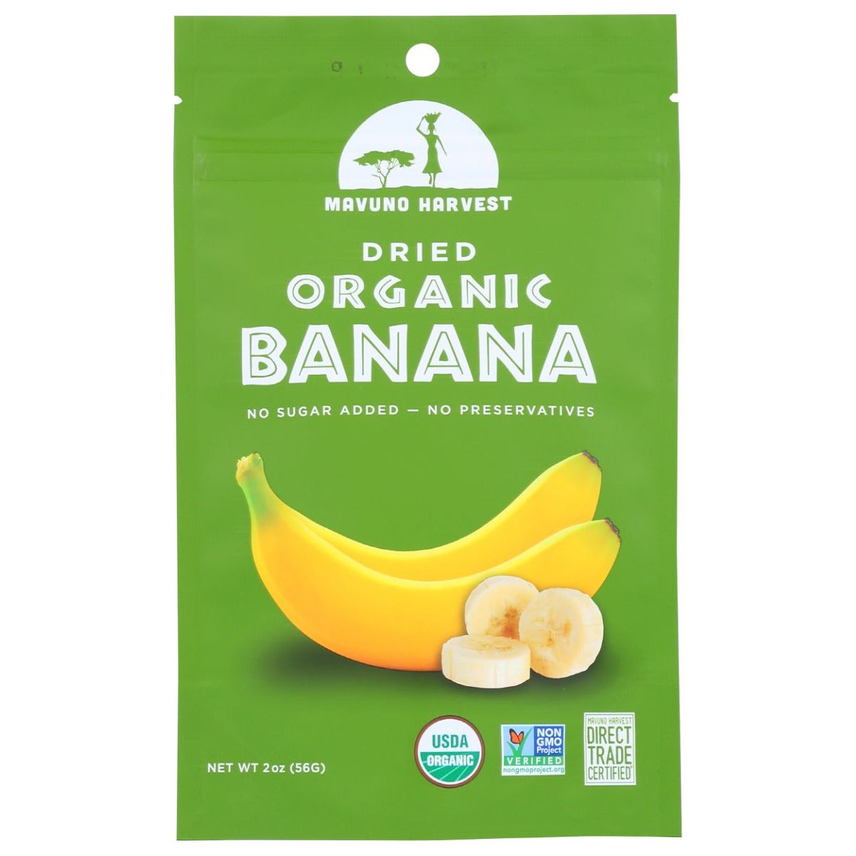 MAVUNO HARVEST: Organic Dried Banana, 2 oz - #tag1# - #tag2#