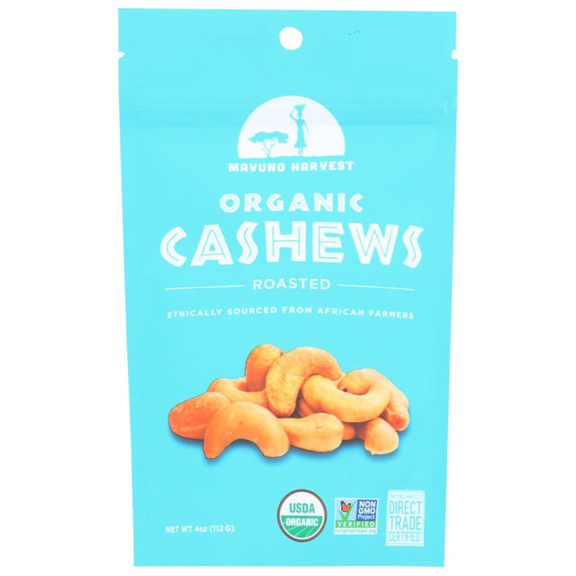 MAVUNO HARVEST: Organic Roasted Cashews, 4 oz - #tag1# - #tag2#