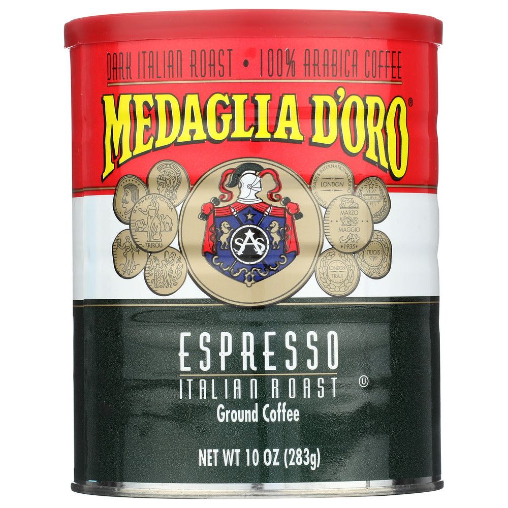MEDAGLIA D'ORO: Italian Roast Espresso Ground Coffee, 10 oz - #tag1# - #tag2#