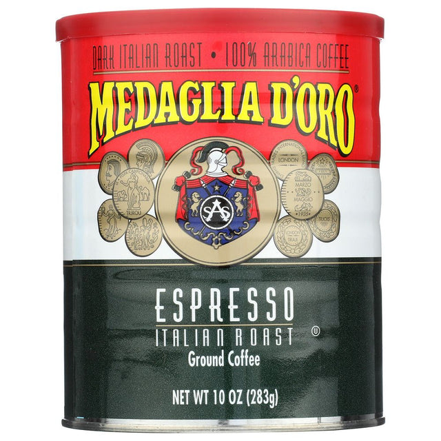 MEDAGLIA D'ORO: Italian Roast Espresso Ground Coffee, 10 oz - #tag1# - #tag2#