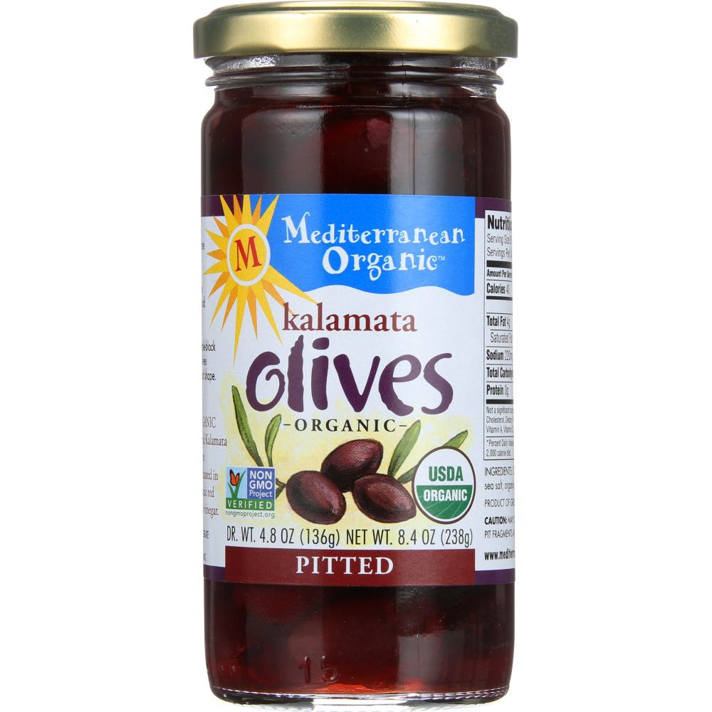 MEDITERRANEAN ORGANICS: Organic Pitted Kalamata Olives, 8.4 Oz - #tag1# - #tag2#