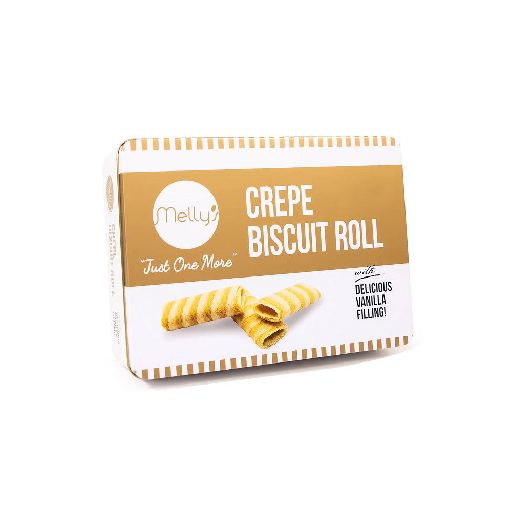 MELLYS: Vanilla Crepe Biscuit Roll, 5.29 oz - #tag1# - #tag2#