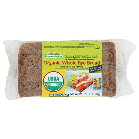 MESTEMACHER: Bread Whole Rye Organic, 17.6 oz - Sunshine Co Op. - #tag1# - #tag2# - #tag3# - #tag4#