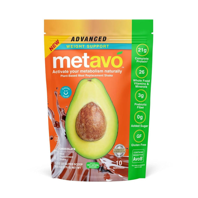 METAVO: Advanced Weight Support Meal Replacement Chocolate, 9.5 oz - #tag1# - #tag2#