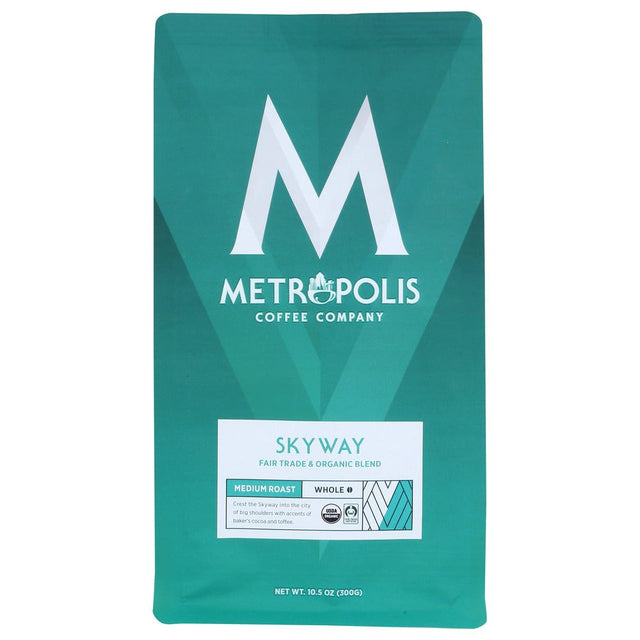 METROPOLIS COFFEE: Skyway Blend Medium Roast Whole Bean Coffee, 10.5 oz - #tag1# - #tag2#
