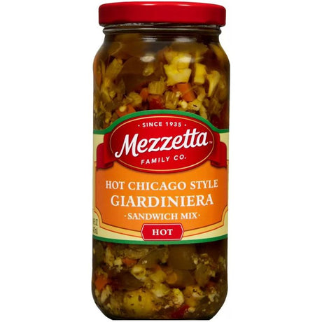 MEZZETTA: Hot Chicago Style Giardiniera Sandwich Mix, 16 oz - #tag1# - #tag2#