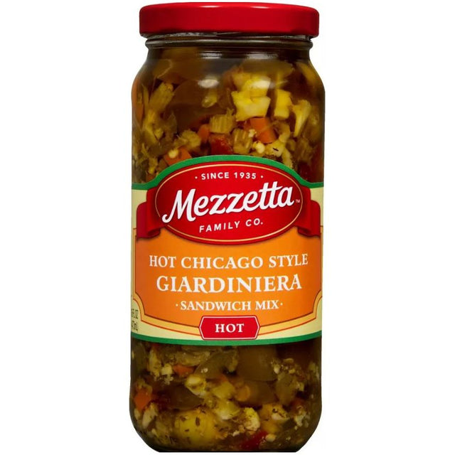 MEZZETTA: Hot Chicago Style Giardiniera Sandwich Mix, 16 oz - #tag1# - #tag2#
