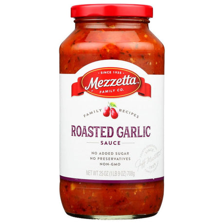 MEZZETTA: Napa Valley Bistro Roasted Garlic Pasta Sauce, 25 oz - Sunshine Co Op. - #tag1# - #tag2# - #tag3# - #tag4#