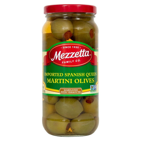 MEZZETTA: Spanish Queen Martini Olives Marinated with Dry Vermouth, 10 oz - Sunshine Co Op. - #tag1# - #tag2# - #tag3# - #tag4#