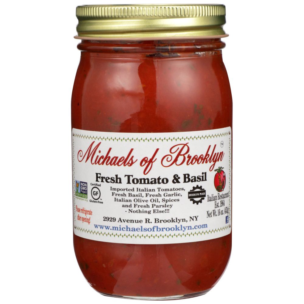 MICHAELS OF BROOKLYN: Fresh Tomato & Basil Pasta Sauce, 16 oz - #tag1# - #tag2#