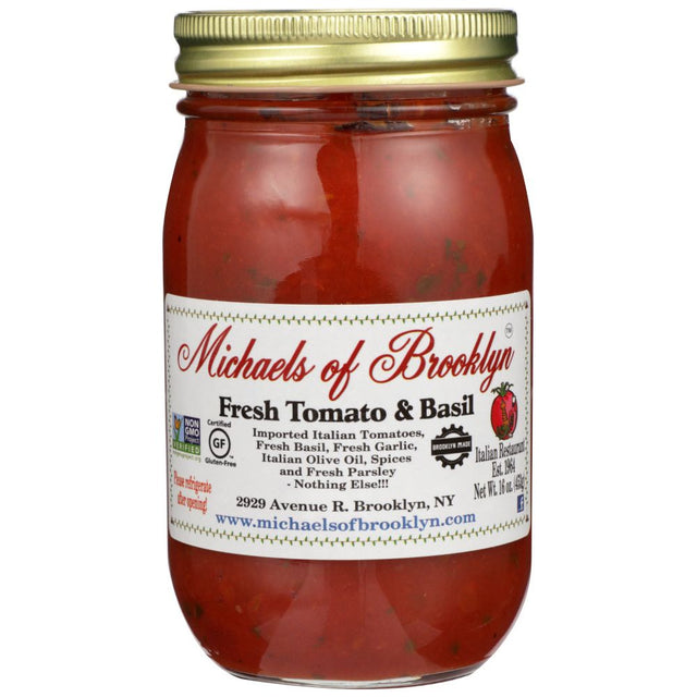 MICHAELS OF BROOKLYN: Fresh Tomato & Basil Pasta Sauce, 16 oz - #tag1# - #tag2#
