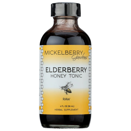 MICKELBERRY  GARDENS: Tonic Elderberry Honey, 4 fo - #tag1# - #tag2#