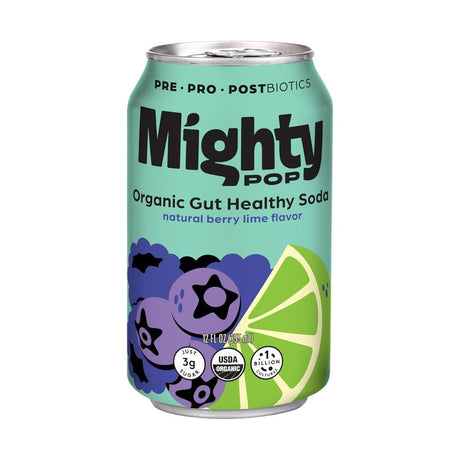 MIGHTY POP: Berry Lime Soda, 12 fo - #tag1# - #tag2#