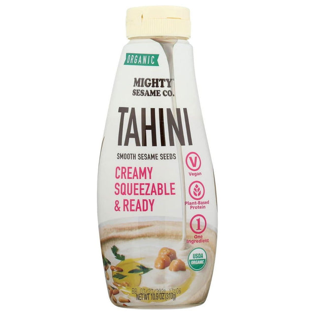 MIGHTY SESAME CO: Fine Sesame Paste Tahini Organic, 10.9 oz - Sunshine Co Op. - #tag1# - #tag2# - #tag3# - #tag4#