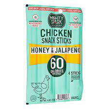 MIGHTY SPARK: Stick Snack Cihken Honey Jalapeno, 4 oz - #tag1# - #tag2#