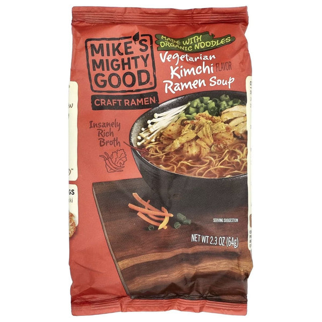 MIKES MIGHTY GOOD: Kimchi Vegan Ramen Soup, 2.3 oz - #tag1# - #tag2#