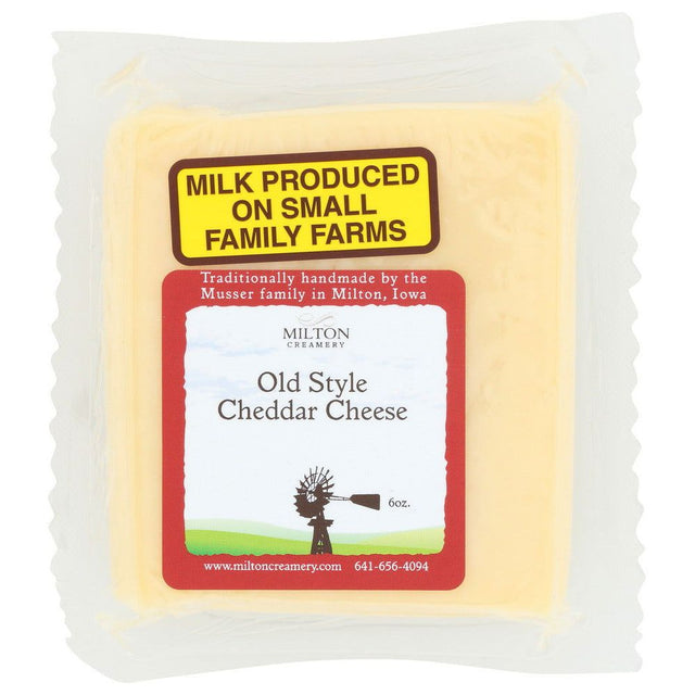 MILTON CREAMERY LLC: Old Style Cheddar Cheese, 6 oz - #tag1# - #tag2#