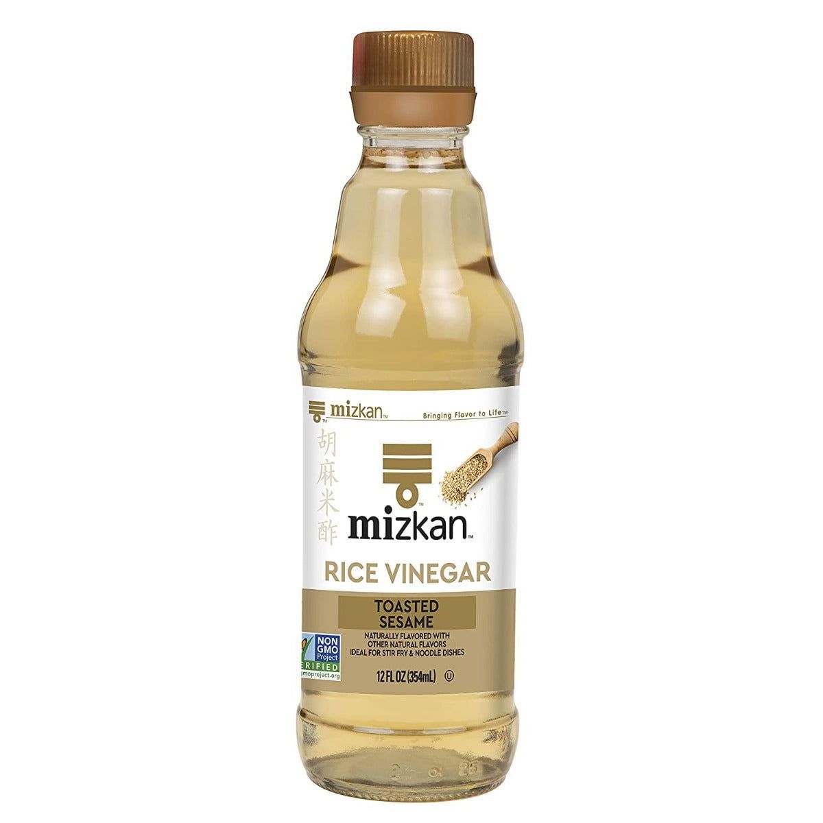 MIZKAN: Toasted Sesame Rice Vinegar, 12 oz - #tag1# - #tag2#