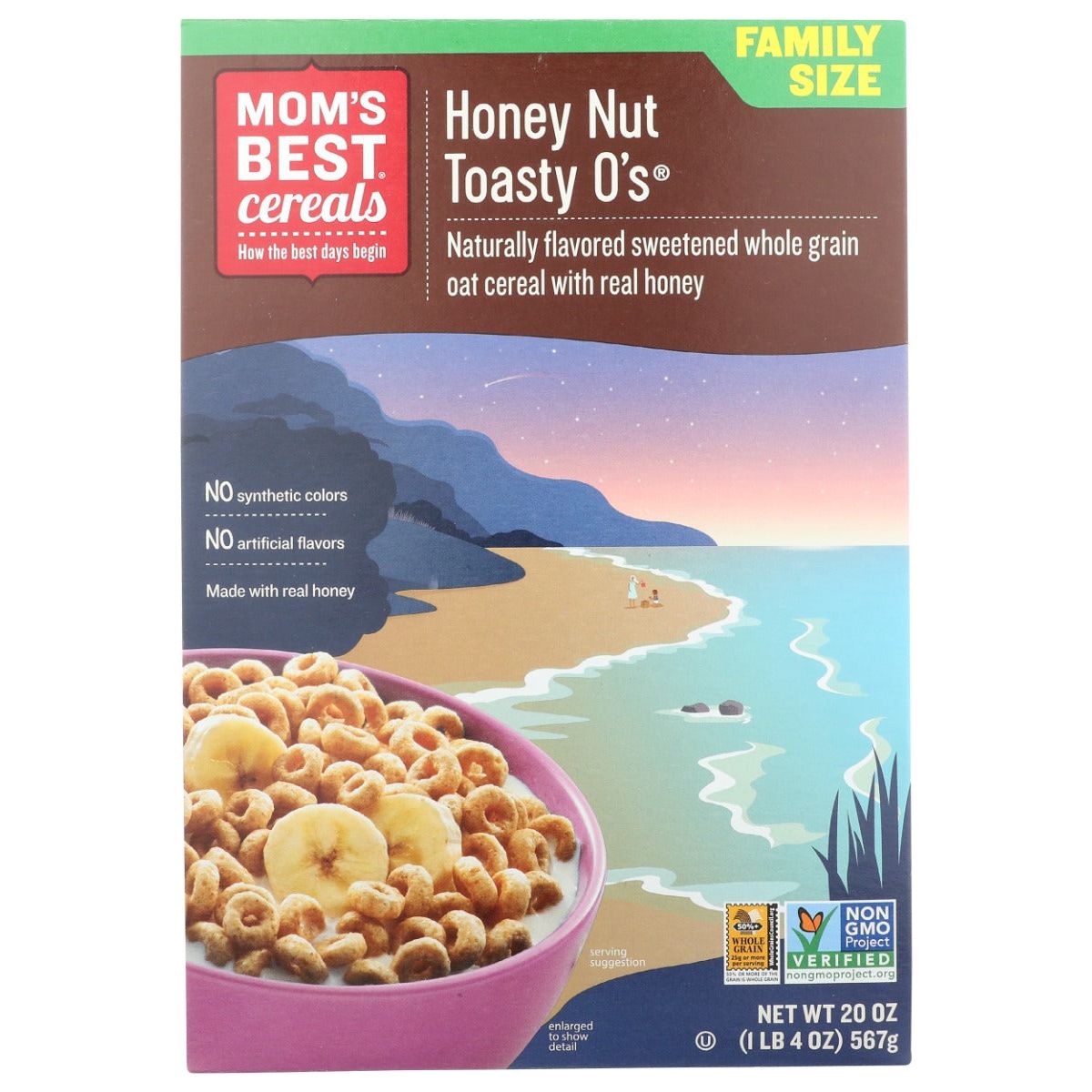 MOMS BEST: Honey Nut Toasty Os Cereal, 20 oz - #tag1# - #tag2#