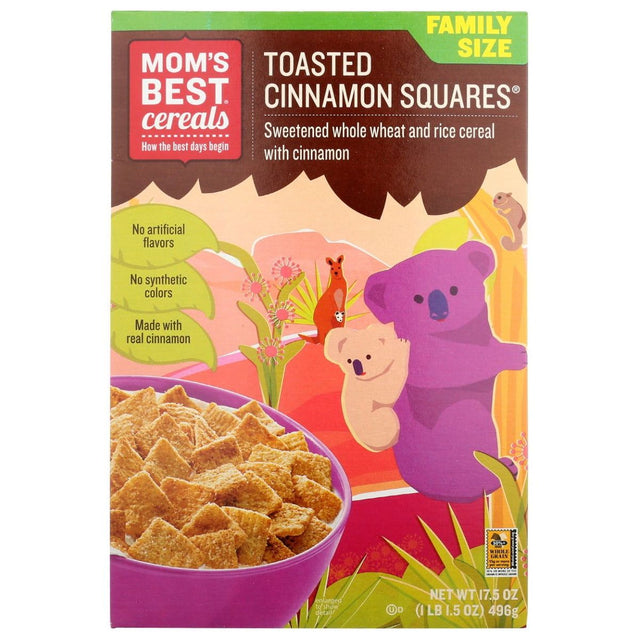 MOMS BEST: Toasted Cinnamon Squares Cereal, 17.5 oz - Sunshine Co Op. - #tag1# - #tag2# - #tag3# - #tag4#